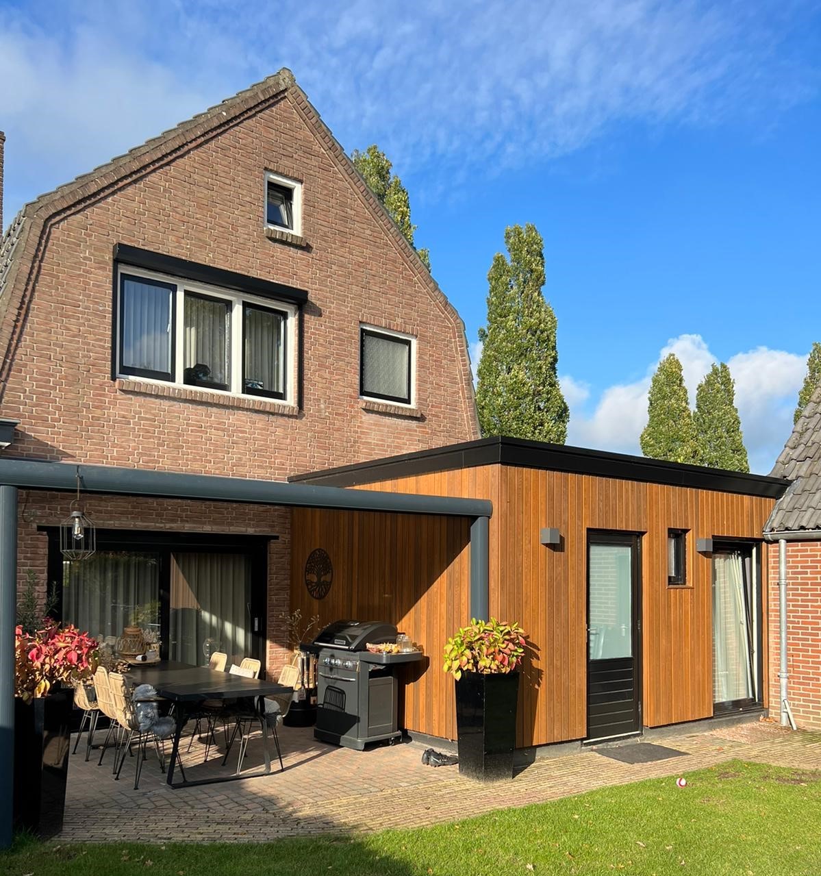 Aanbouw woning in Gramsbergen